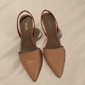 DVF pumps - great condition. Pink/Cream colored leather
